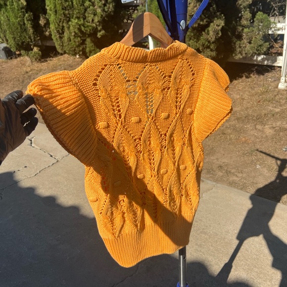 ZARA A Vibrant Orange Women's Knit Cardigan - Picture 7 of 10